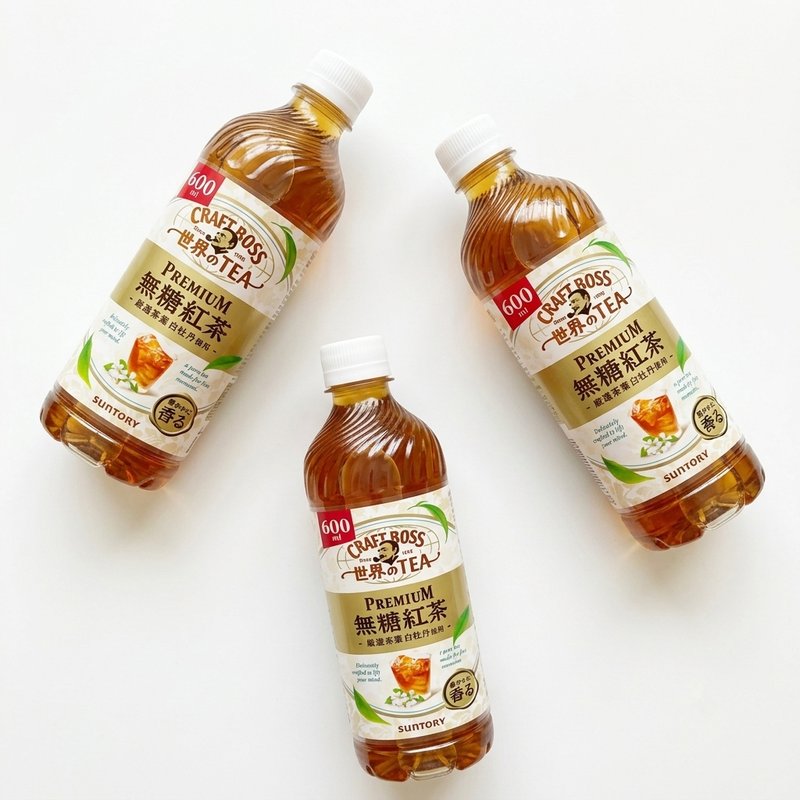 日本原装进口三得利「世界的TEA」红茶系列三款到货，600ml 瓶装